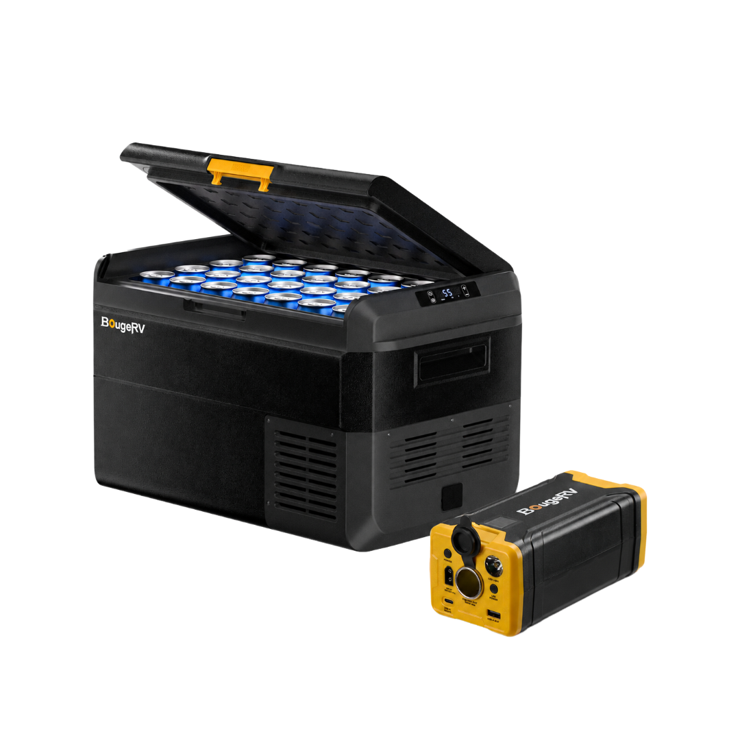 Refrigerador de coche sin ruedas BougeRV CRS de 42 cuartos y 12 V