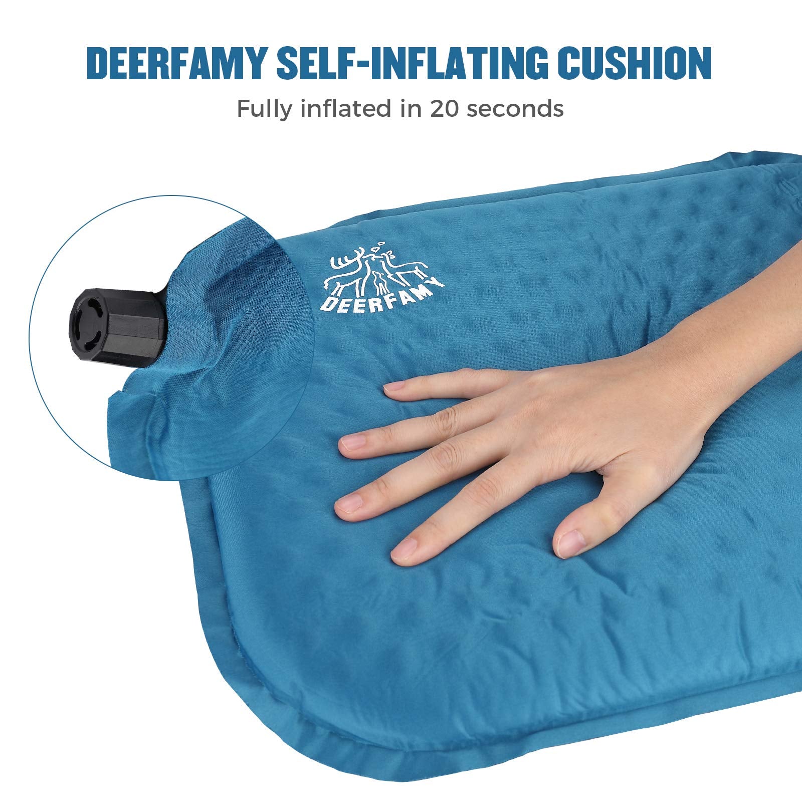 DEERFAMY Camping Memory Foam Seat Inflatable Cushion BougeRV