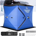 DEERFAMY Insulated Double-Layer Ice Fishing Shelter Portable Tent