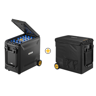 BougeRV ASPEN 50 PRO 53QT Dual Zone 12V Portable Refrigerator