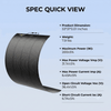 Technical specifications and data sheet of Archpro solar panel