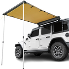 Roof Rack Side Awning for SUV & Truck, UV50+ Waterproof Pull-Out Shade