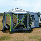 Pop-Up SUV Camping Tent with 2 Rooms – 10×10.5 ft Tailgate Car Tent Canopy