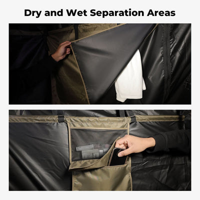 BougeRV Car Shower Tent with Roof