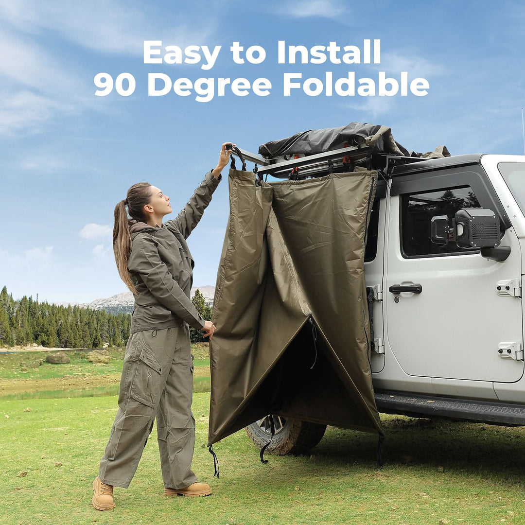 BougeRV Car Shower Tent with Roof