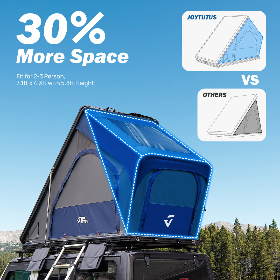JOYTUTUS Overland Aluminum Hard Shell Rooftop Tent