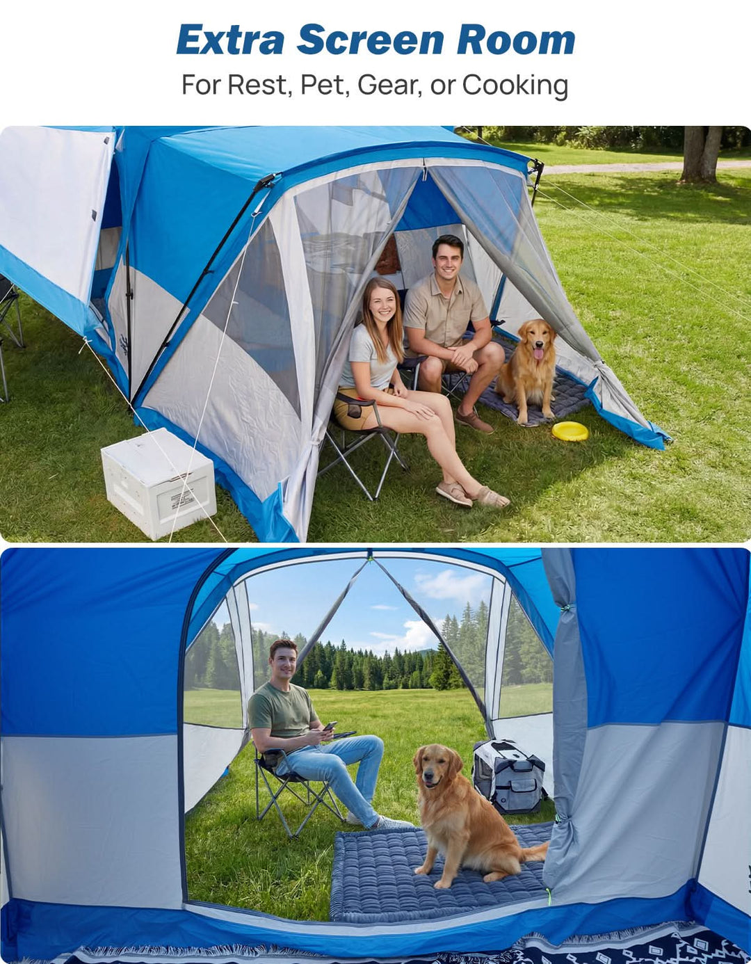 Tienda de campaña para caja de camioneta con doble capa impermeable y cubierta antilluvia, se adapta a cajas de 1.5–2.5 m, 2 personas