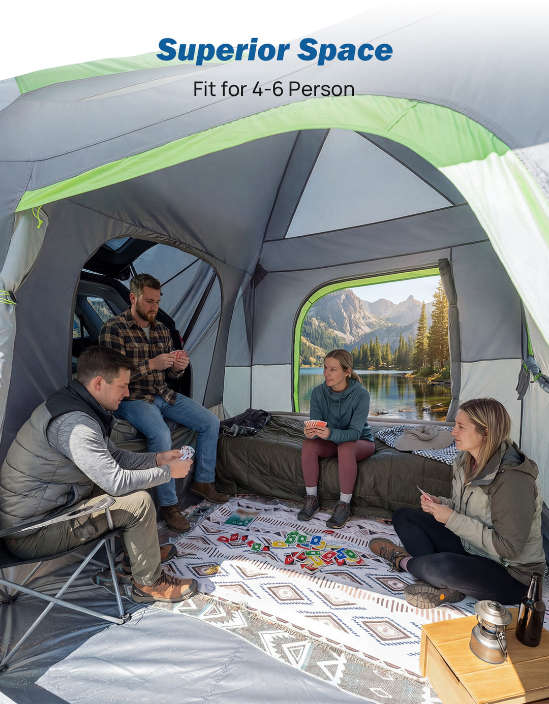 Tienda de campaña de techo JOYTUTUS Overland de aluminio de carcasa rígida