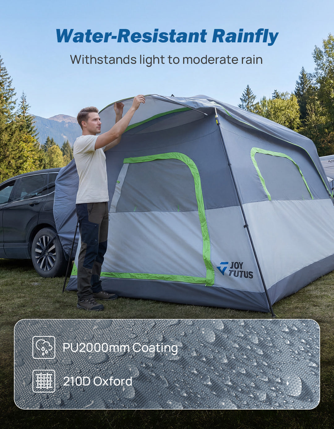 Tienda de campaña de techo JOYTUTUS Overland de aluminio de carcasa rígida