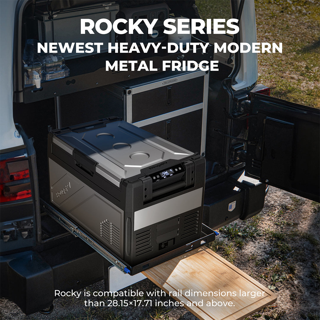 Heavy duty metal fridge 69qt