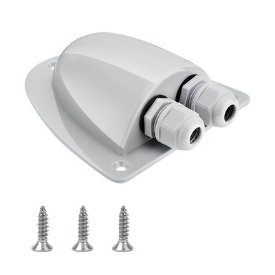 Gray Solar Weatherproof Double Cable Entry Gland
