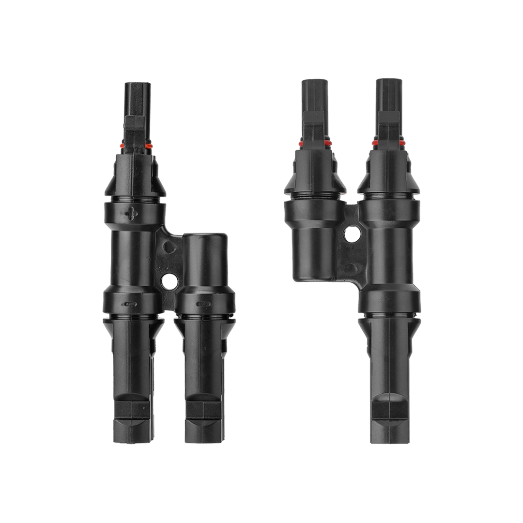 Solar Branch Connectors Y Connector in Pair MMF+FFM Parallel Connection (2 Pairs)
