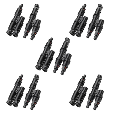 Solar Branch Connectors Y Connector in Pair MMF+FFM Parallel Connection