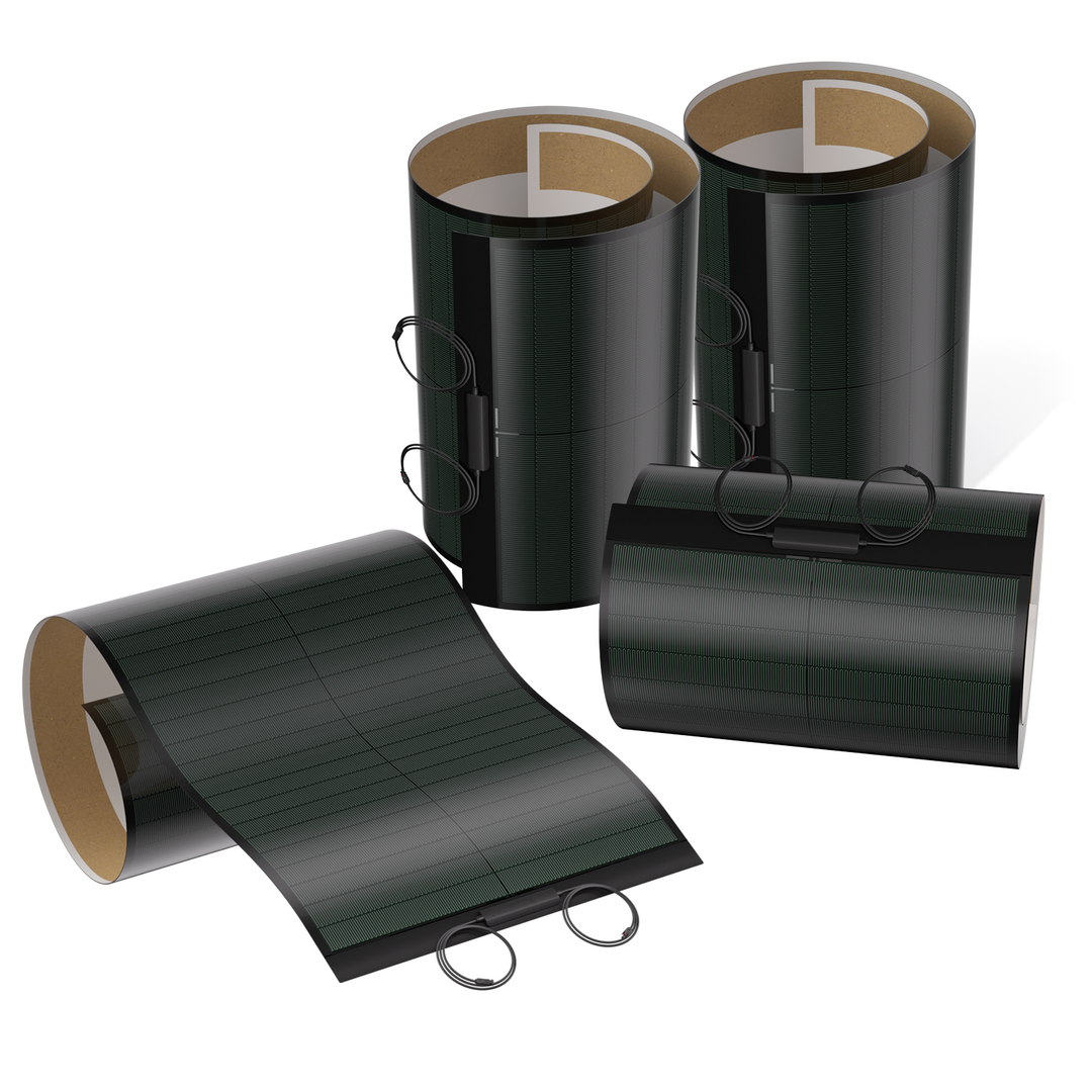 BougeRV Yuma 200W CIGS Thin-film Flexible Solar Panel with Tape