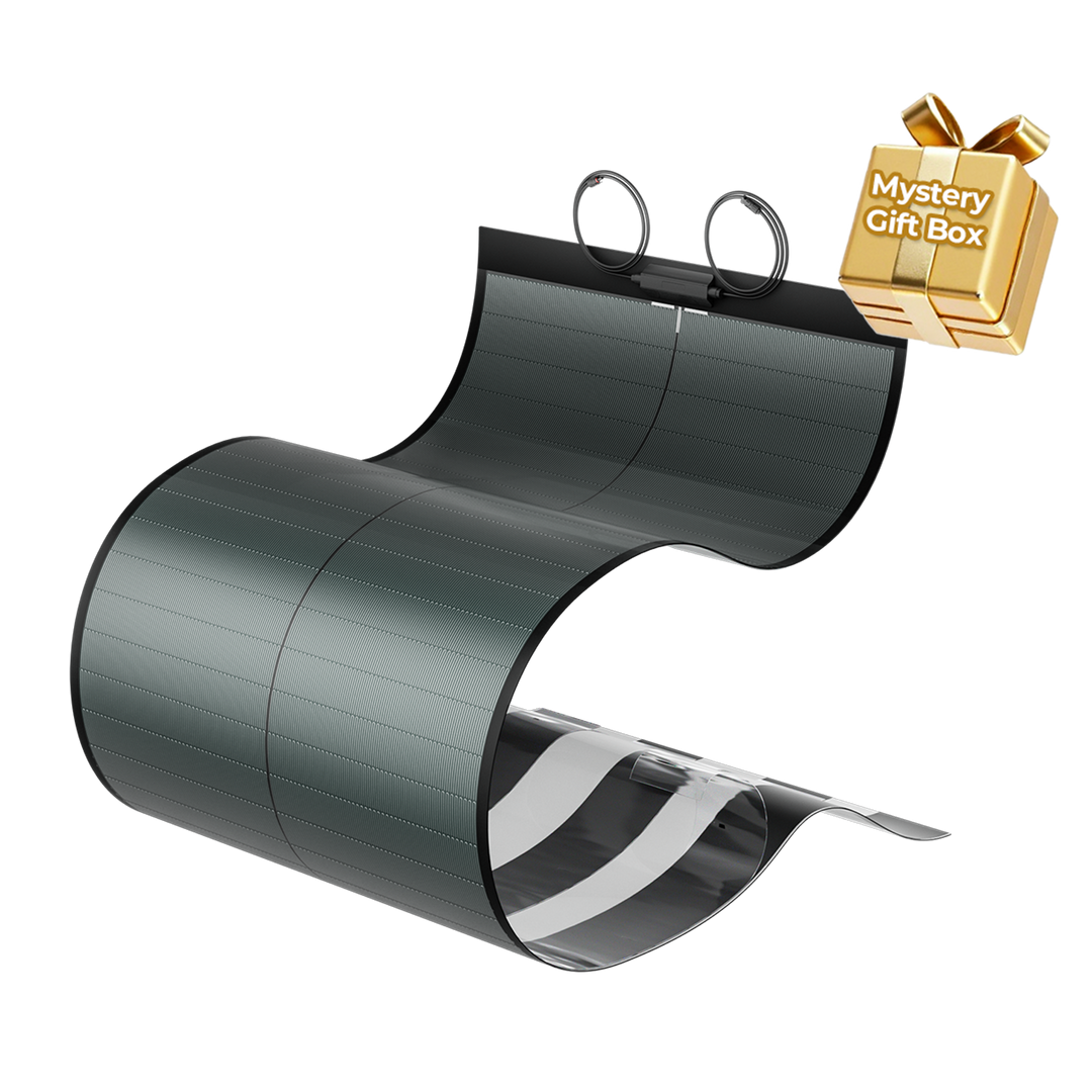 BougeRV Yuma 200W CIGS Thin-film Flexible Solar Panel with Tape