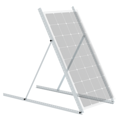 58in Adjustable Solar Panel Tilt Mount Brackets with Foldable Tilt Legs