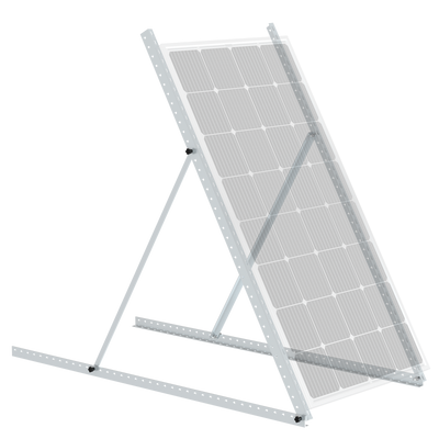 58 in Adjustable Solar Panel Tilt Mount Brackets with Foldable Tilt Legs