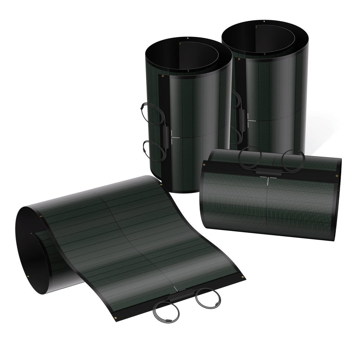 BougeRV Yuma 200W CIGS Thin-film Flexible Solar Panel with Pre-Punched Holes