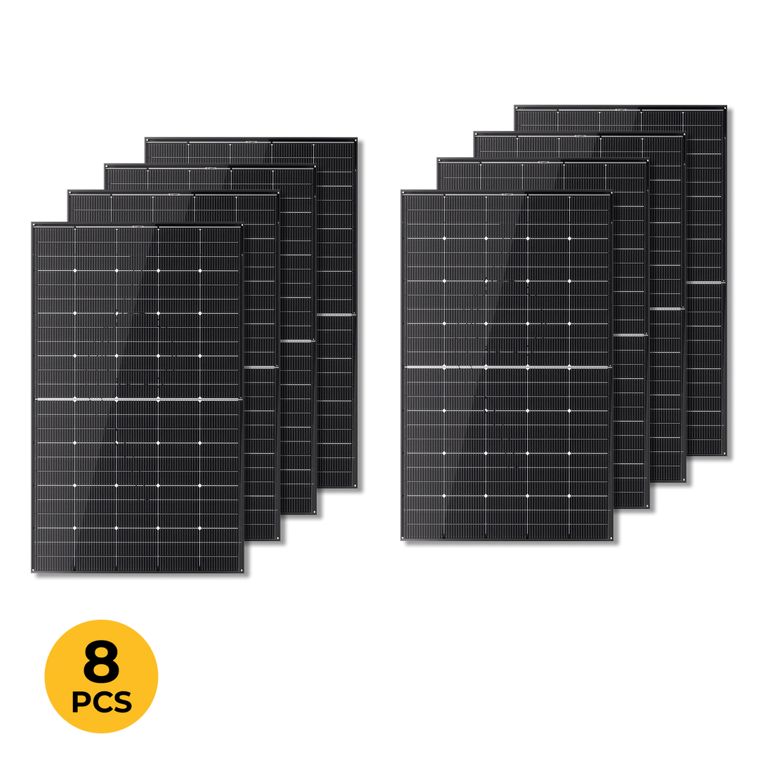 BougeRV 300 Watt N-Type Rigid Bifacial 16BB Mono Solar Panel