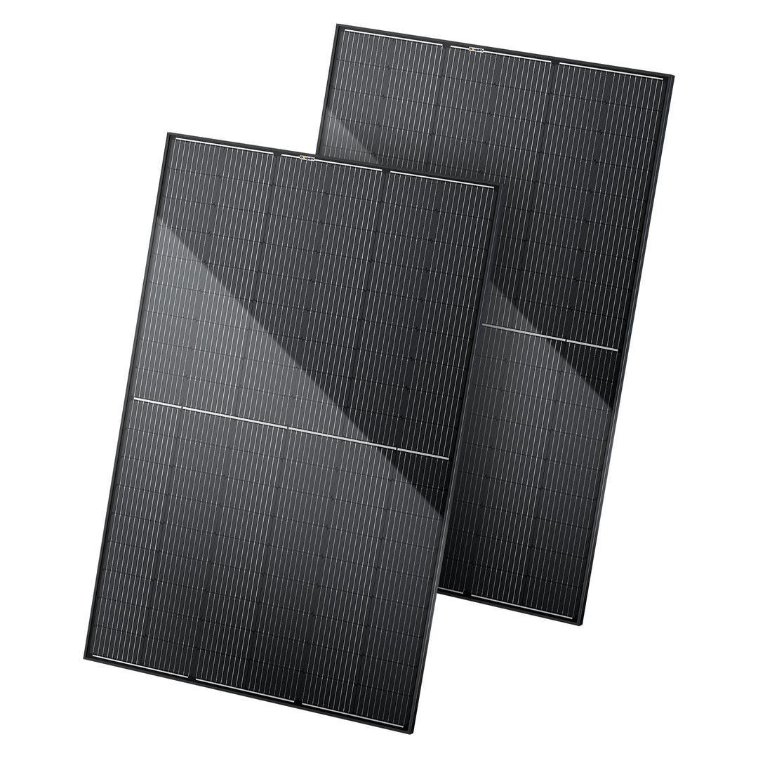 BougeRV 400 Watt 12V/24V Rigid Bifacial 10BB Mono Solar Panel