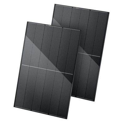 BougeRV 400 Watt 12V/24V Rigid Bifacial 10BB Mono Solar Panel