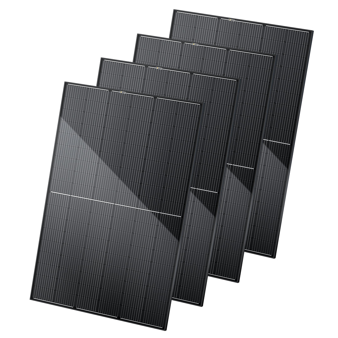 BougeRV 400 Watt 12V/24V Rigid Bifacial 10BB Mono Solar Panel