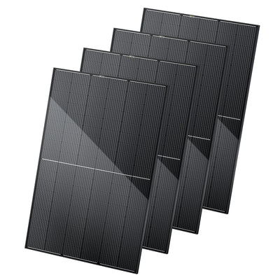 BougeRV 400 Watt 12V/24V Rigid Bifacial 10BB Mono Solar Panel