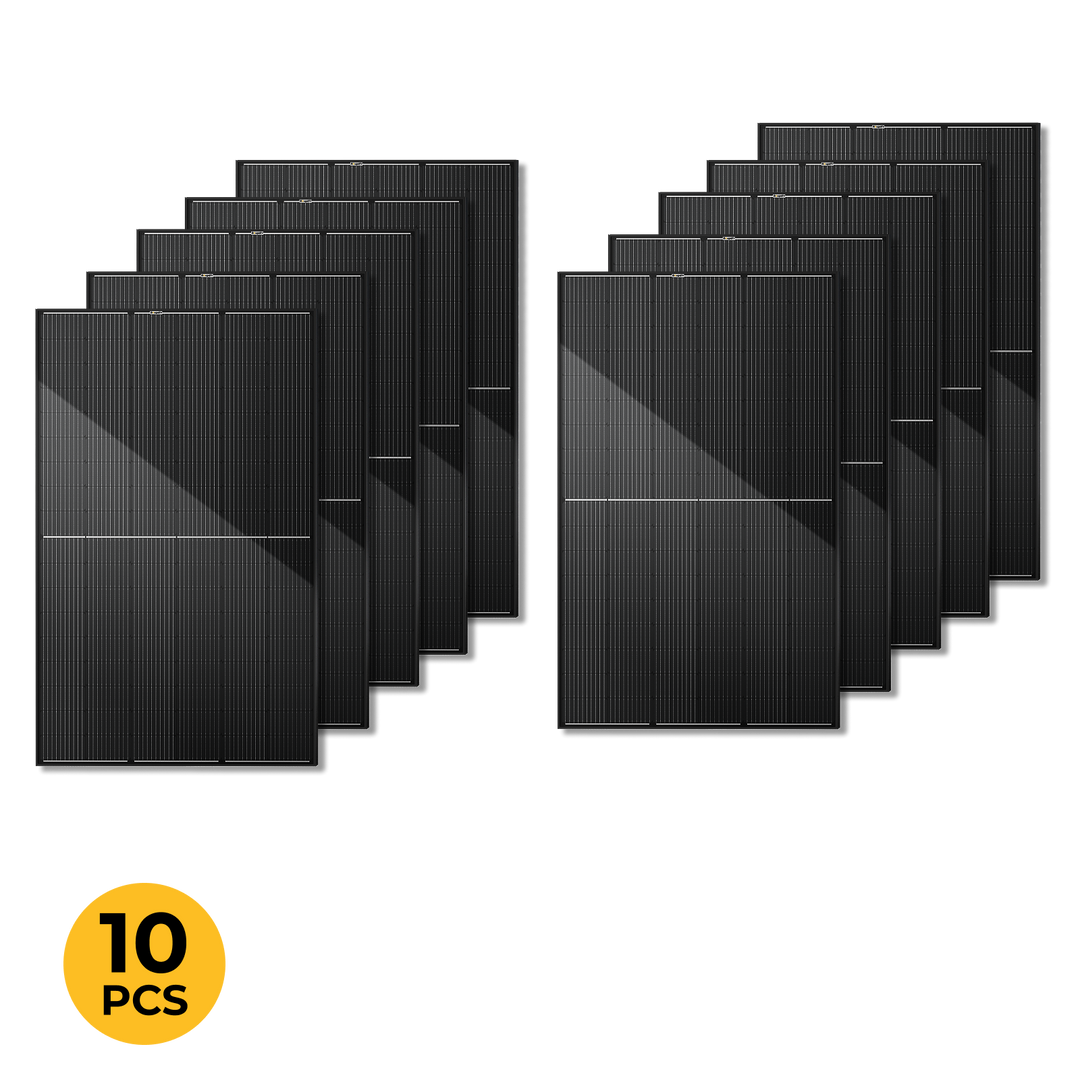BougeRV 400 Watt N-Type Rigid Bifacial 16BB Mono Solar Panel