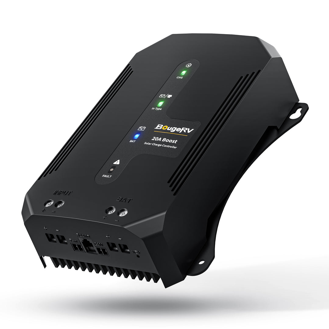 BougeRV 20A Buck-Boost MPPT Solar Charge Controller 12V/24V/36V/48V