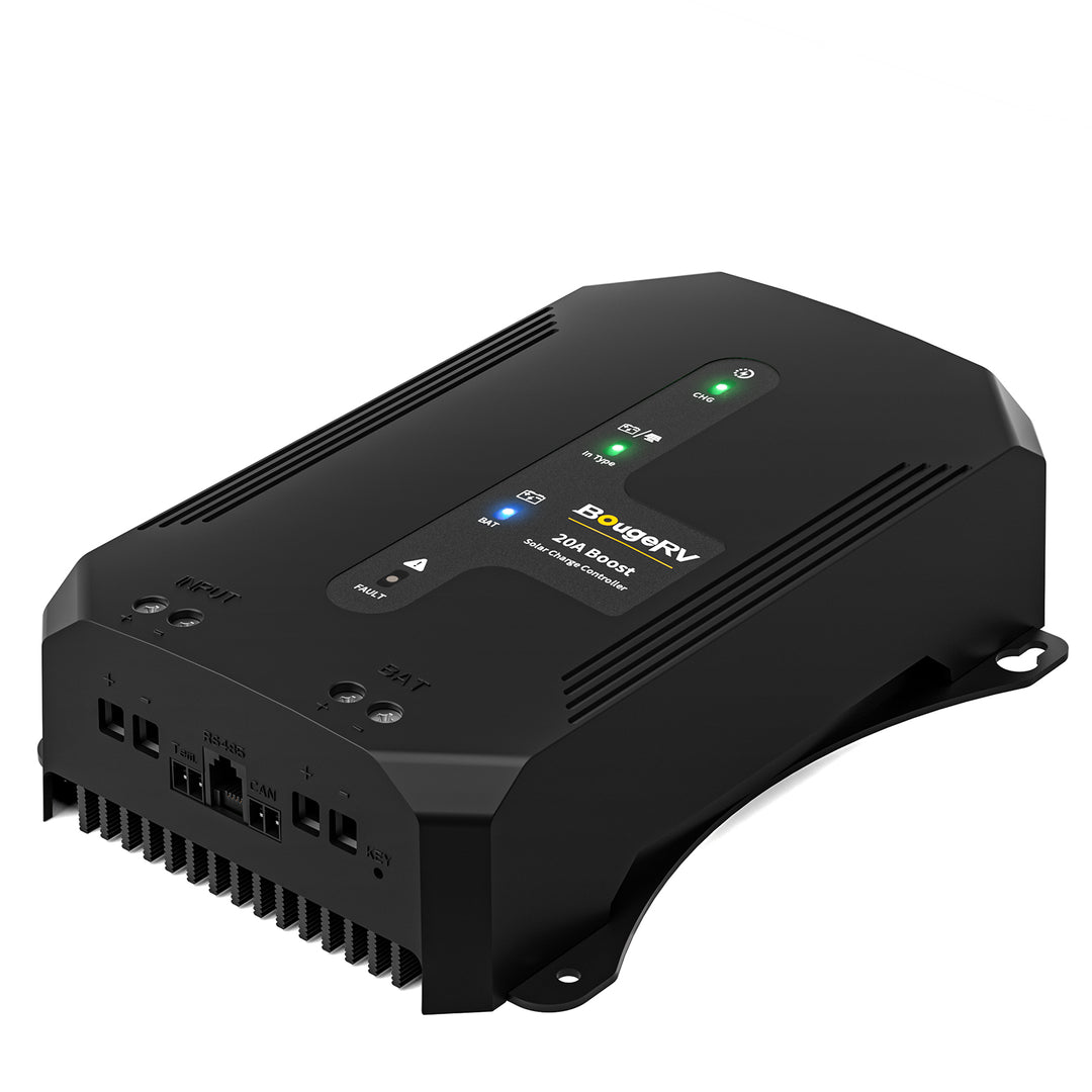 BougeRV 20A Buck-Boost MPPT Solar Charge Controller 12V/24V/36V/48V