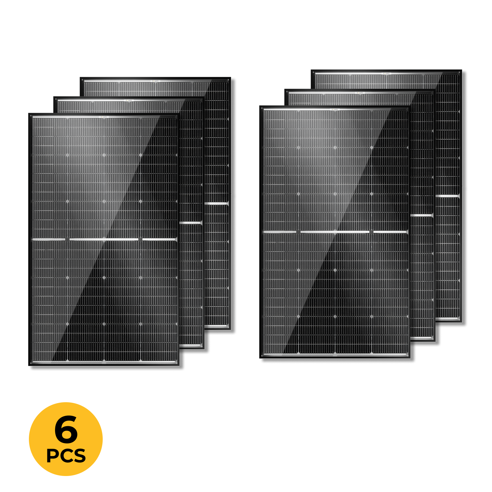 BougeRV N-Type 12V/24V 200 Watt Bifacial 16BB Solar Panel