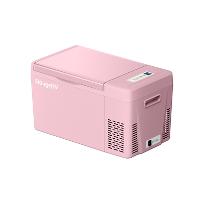 BougeRV 12V 23 Quart Mini Portable Fridge(Pink)