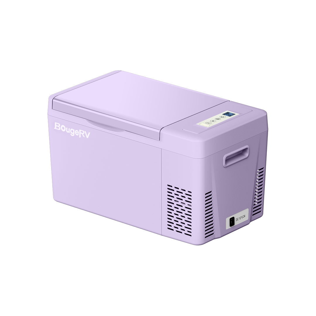 12V purple colorful portable fridge