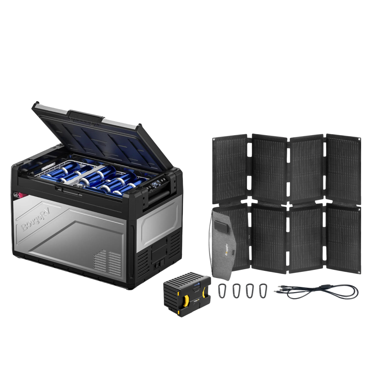 BougeRV Rocky 55QT Dual Zone 12V Portable Fridge