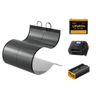 BougeRV 12V 200 Watt CIGS Flexible Solar System Kit (Pre-Punched Holes Version) for Marine & Boating