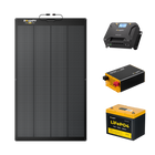 BougeRV 12V 200W Arch2.0 Flexible Solar System Kit