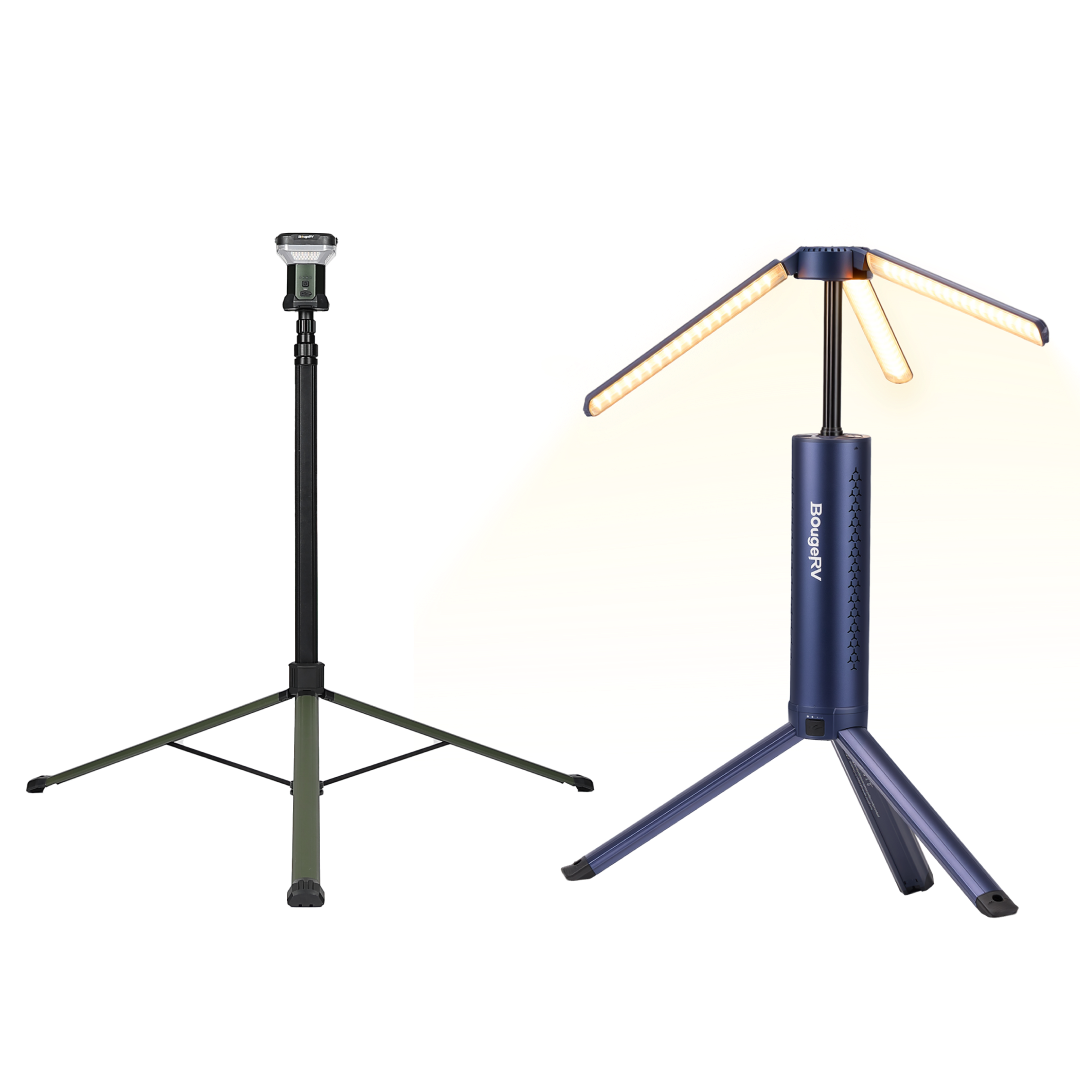 BougeRV New T1 Portable Telescopic Camping Light (Blue)