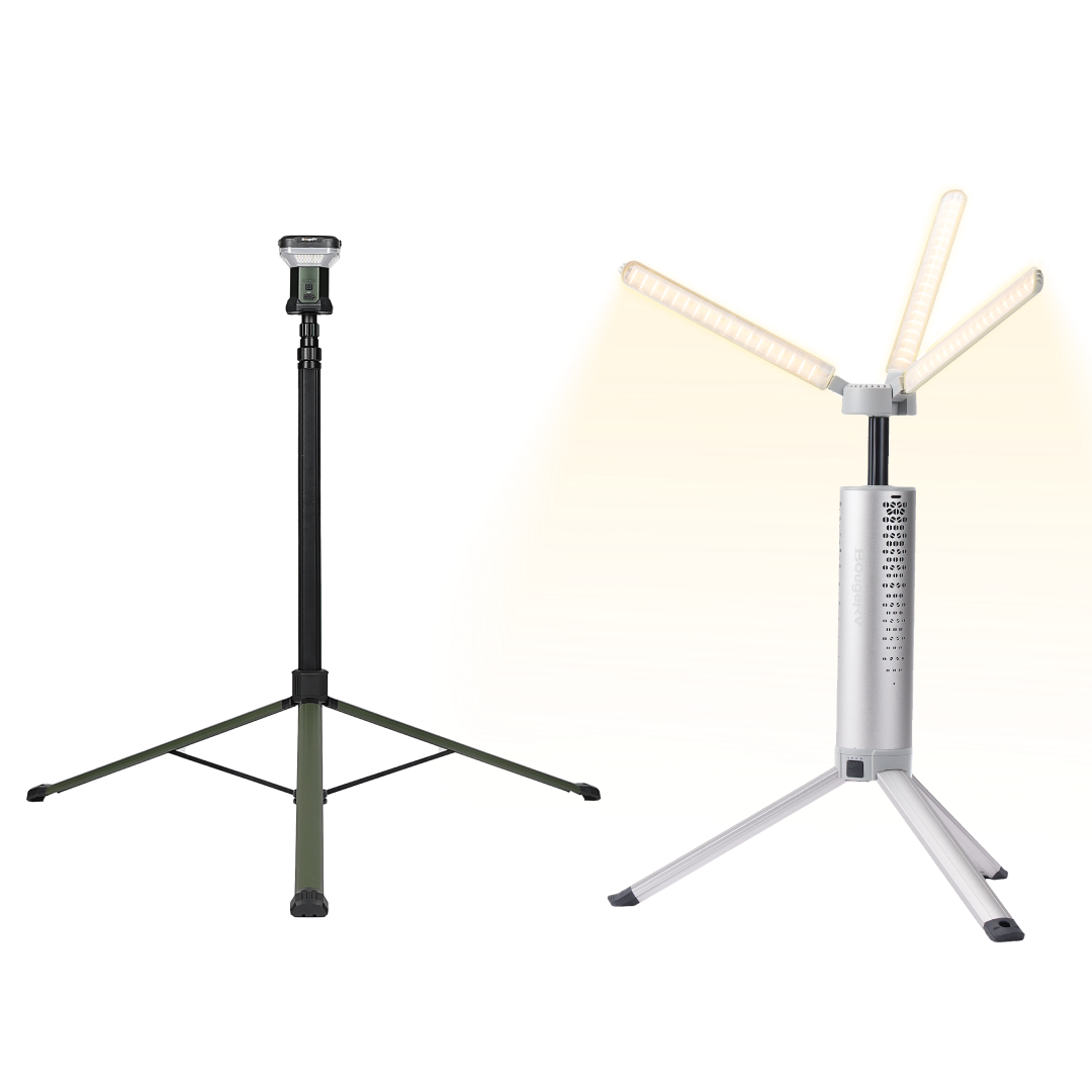 BougeRV New T1 Portable Telescopic Camping Light (Silver)