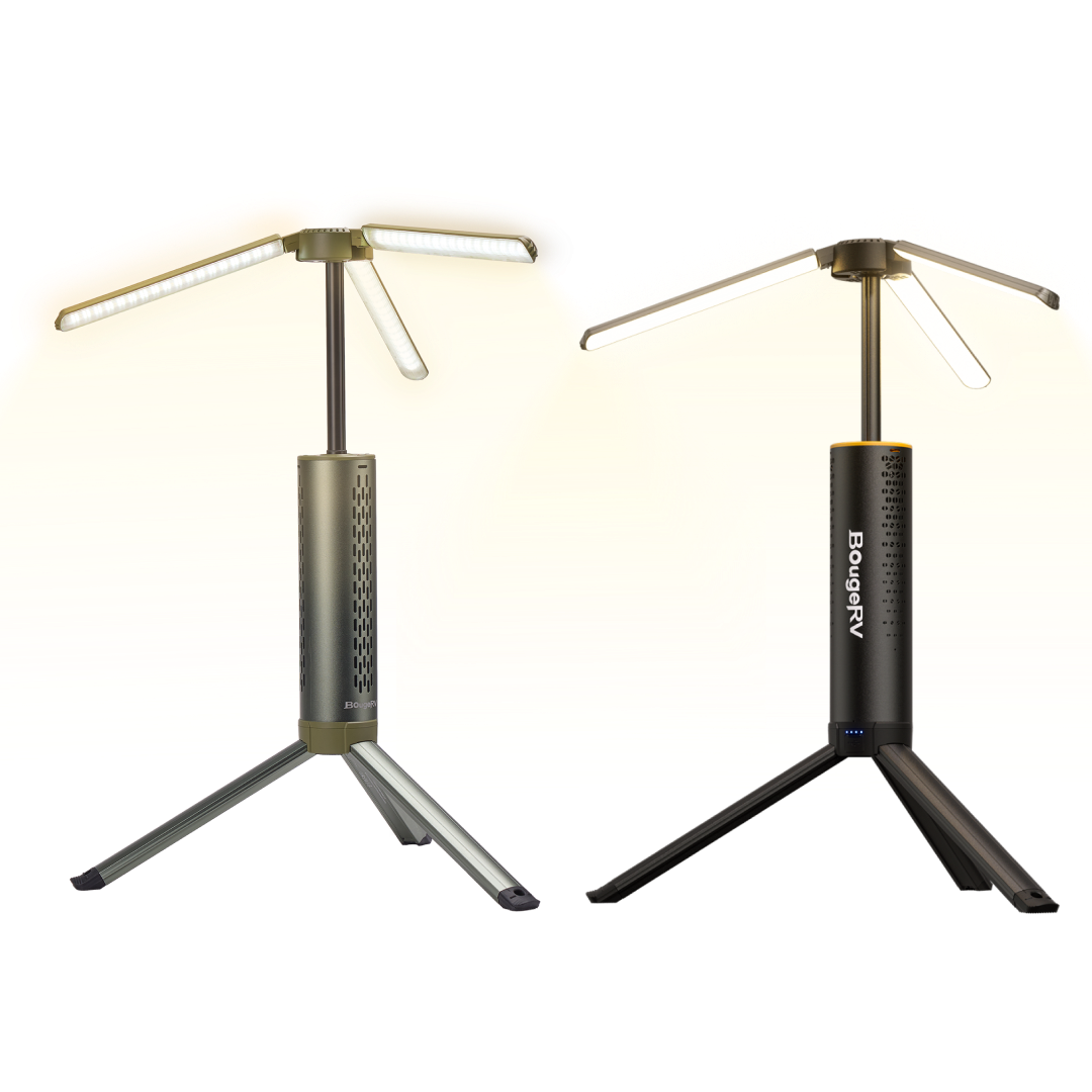 BougeRV T1 Portable Telescopic Camping Light Multicolor(2-Pack)