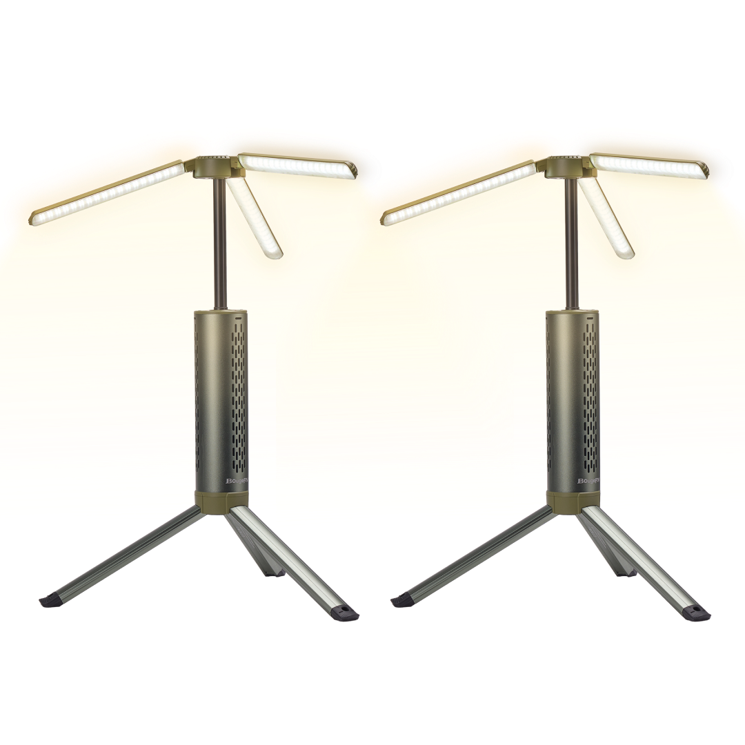 BougeRV T1 Portable Telescopic Camping Light Multicolor(2-Pack)