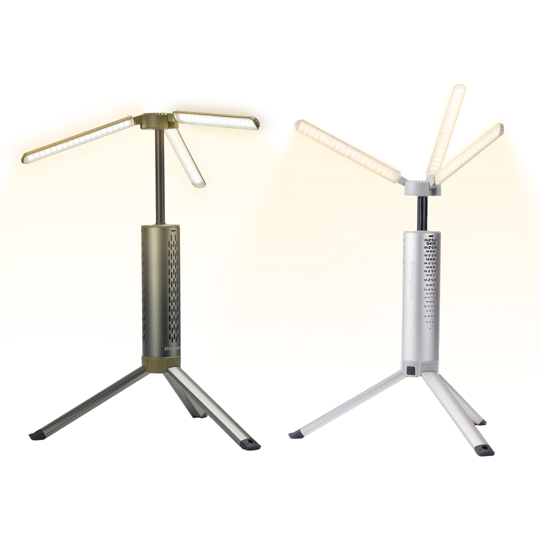 BougeRV T1 Portable Telescopic Camping Light Multicolor(2-Pack)
