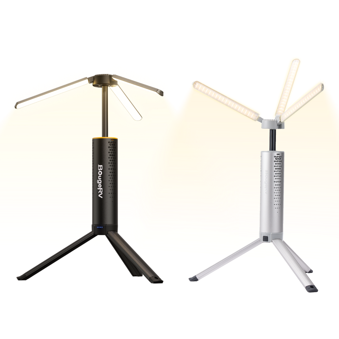 BougeRV T1 Portable Telescopic Camping Light Multicolor(2-Pack)