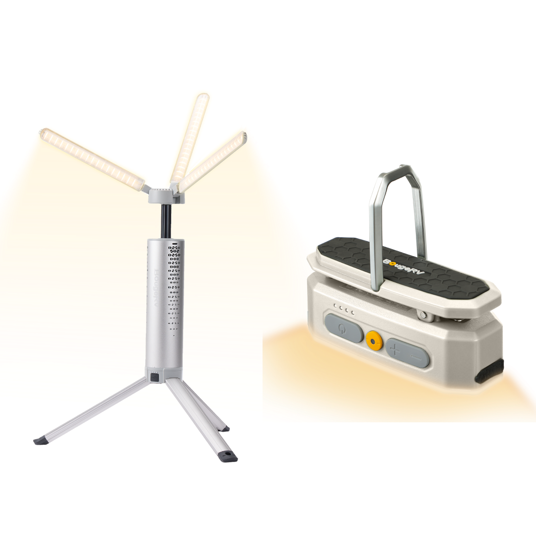 BougeRV New T1 Portable Telescopic Camping Light (Silver)
