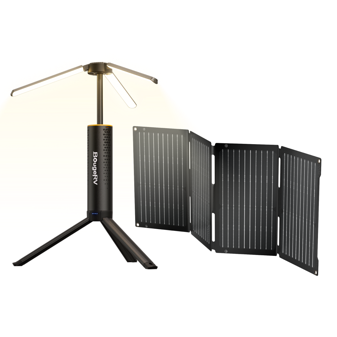 BougeRV New T1 Portable Telescopic Camping Lantern