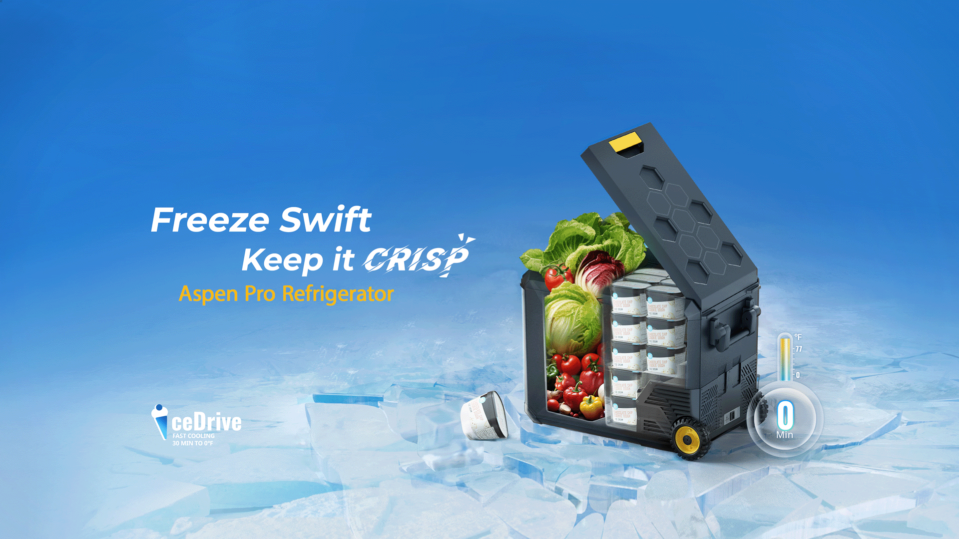 aspen pro refrigerator-freeze swift,keep it crisp