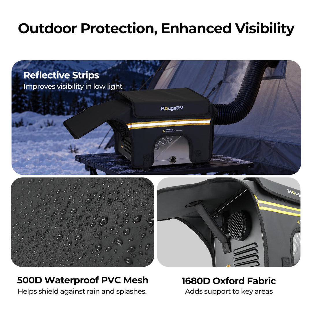 BougeRV Diesel Heater Rain Cover - Outdoor Rain and Dust Protection