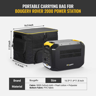 BougeRV Portable Carrying Bag for ROVER2000 Power Station