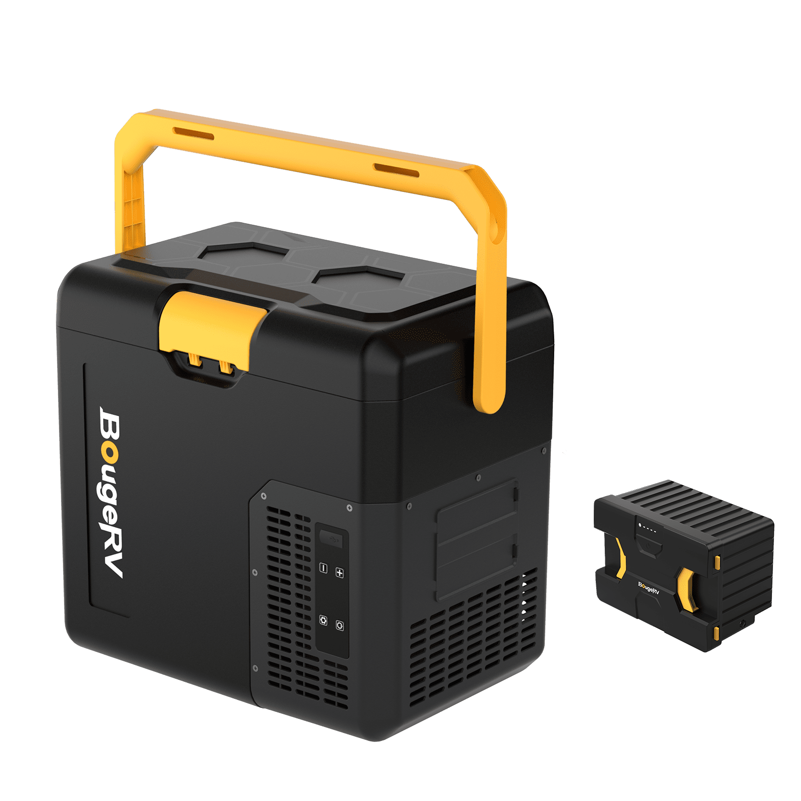 BougeRV CRH 19QT 12V Portable Car Fridge With Battery Bougerv crh 19qt 12v portable car fridge with battery