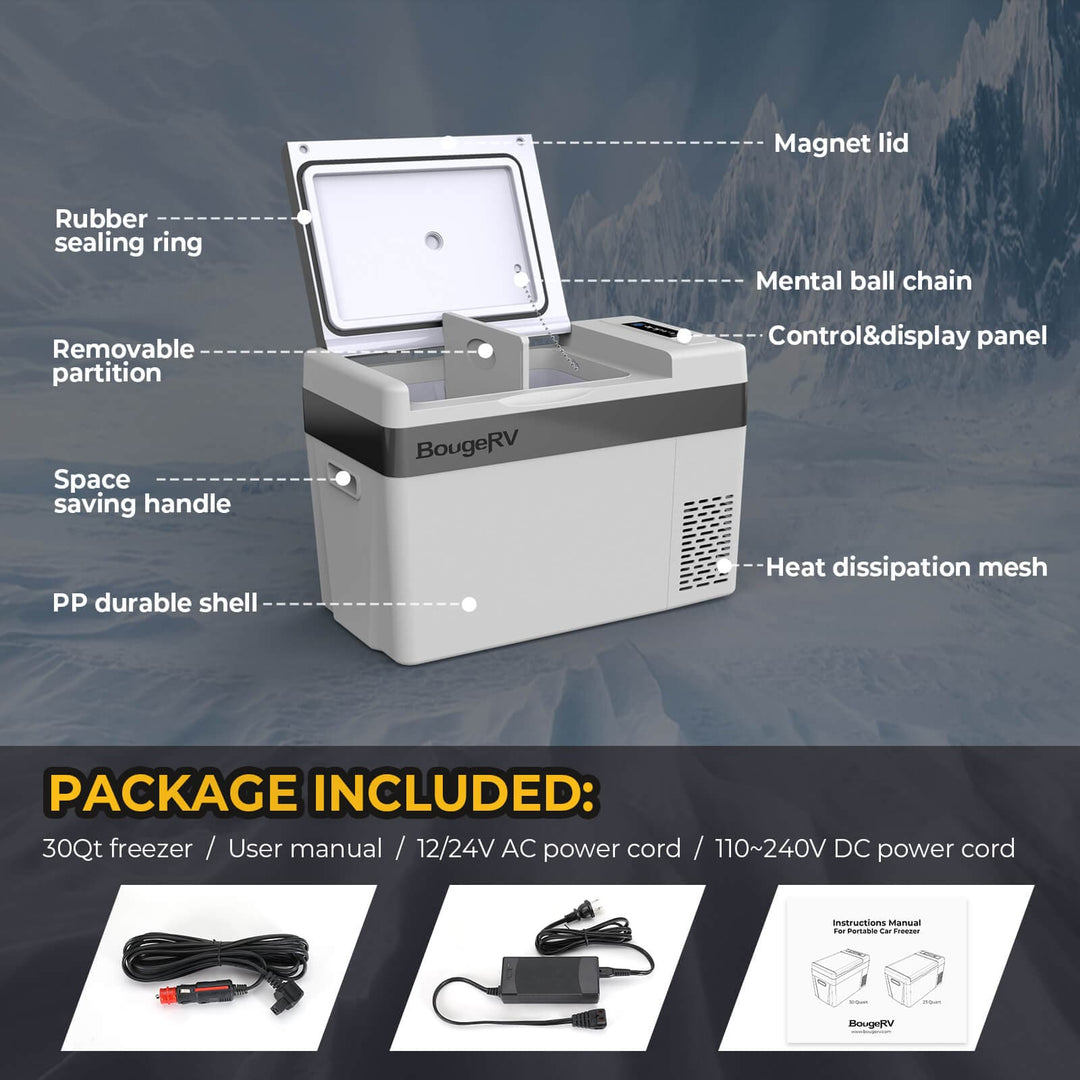 car fridge with power cord