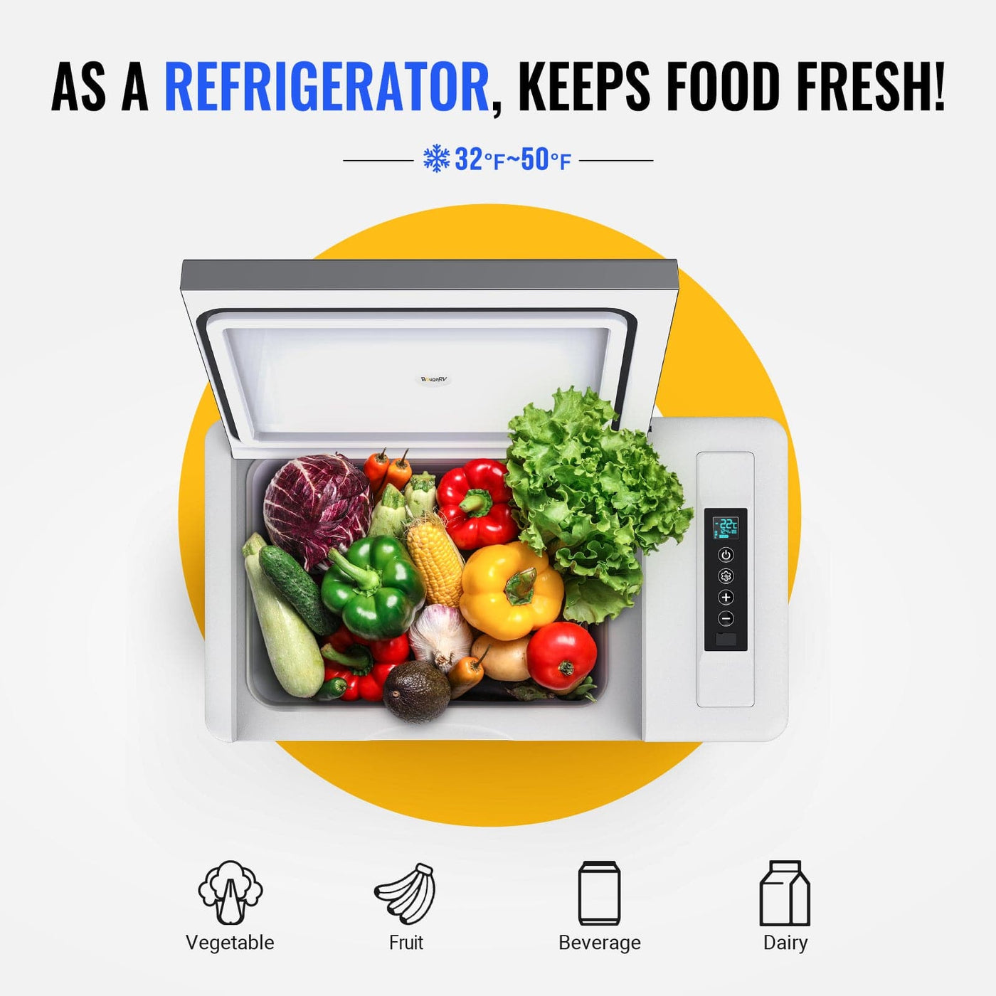 car refrigerator large space